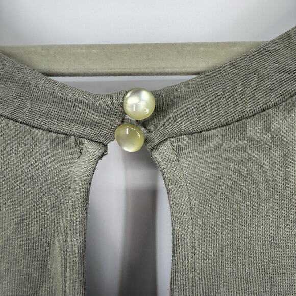 Lascana Venus Romper Short Sleeve V Neck Shorts Women size 8 Green - Picture 7 of 12